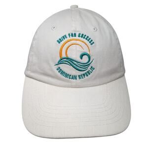 Drive For Success Dominican Republic Slideback Hat White One Size Ethos
